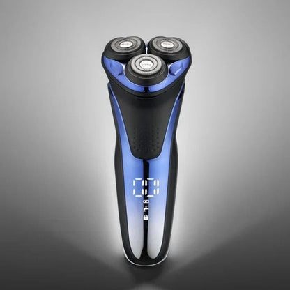 Electric Shaver with Pivoting Head and Pop Up Trimmer for Wet and Dry Use