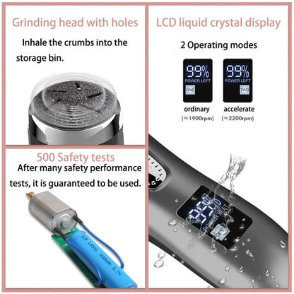 Electric Foot Callus Remover with 3000 RPM Grinding Head and Rechargeable Battery