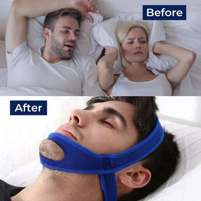 Adjustable Chin Strap for Sleep with Full Head Support and Jaw Positioning