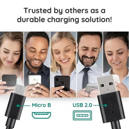 Micro USB Cable 10ft with Charging and Data Transfer