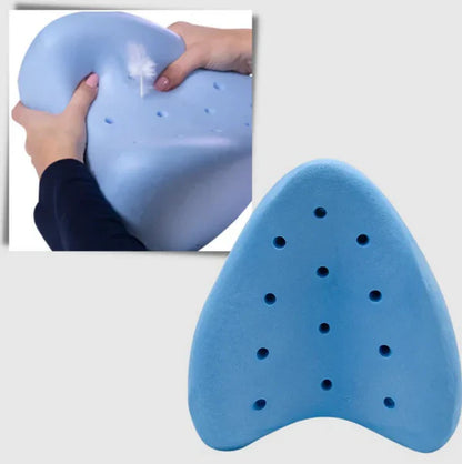 Memory Foam Knee Pillow with Ergonomic Contour and Breathable Cover for Side Sleepers