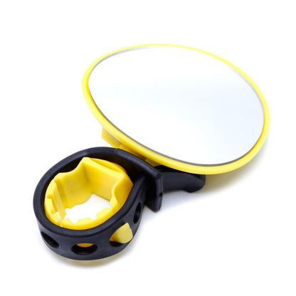 Handlebar Mirror with 360 Degree Rotation and Shatterproof Glass, Adjustable Strap Mount