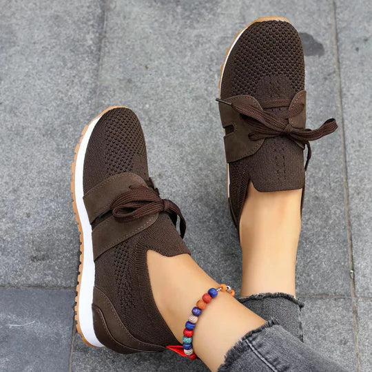 Orthopedic Mesh Sneakers with Arch Support and Non-Slip Outsole