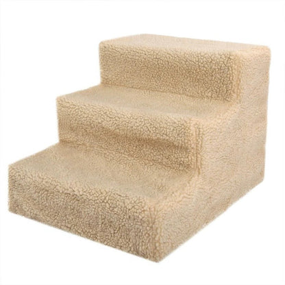 Dog Steps with Machine Washable Fleece Cover and Textured Grip Surface