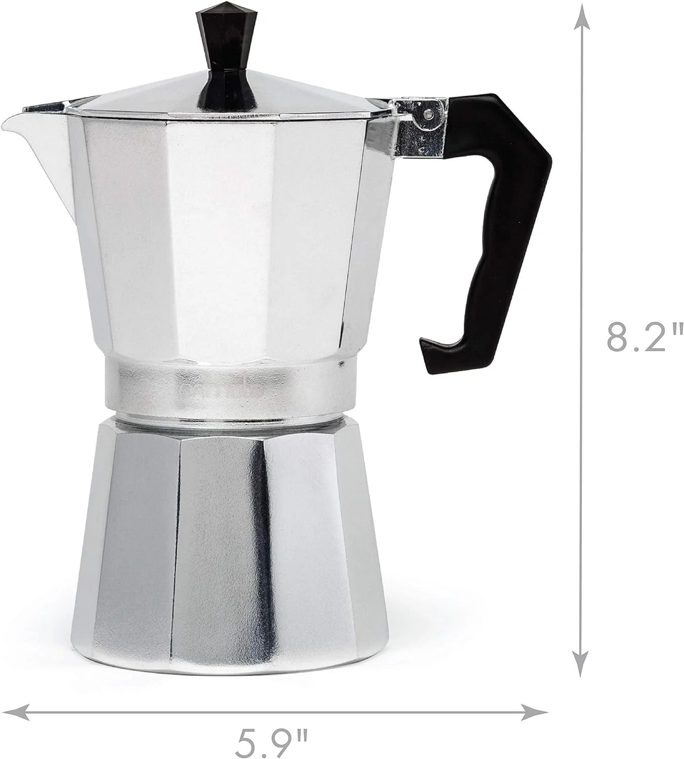 Single-Cup Stovetop Coffee Maker with Pressure Brewing System