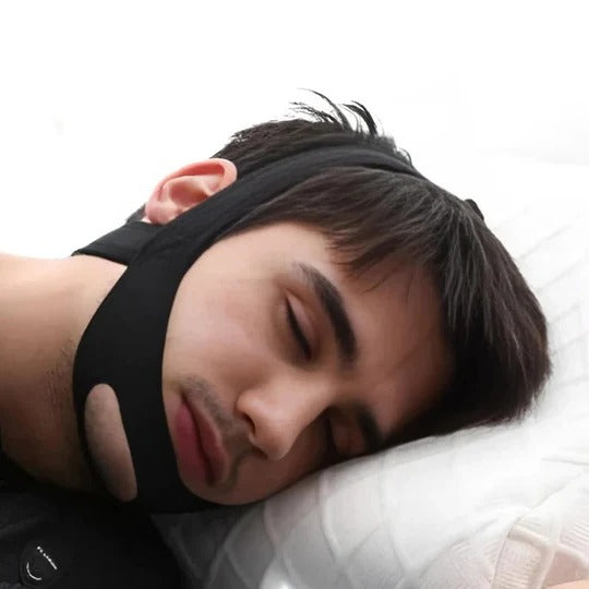 Adjustable Chin Strap for Sleep with Full Head Support and Jaw Positioning