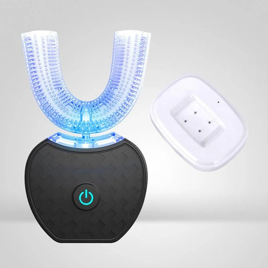 U-Shaped Electric Toothbrush with 5000 Vibrations and Blue Light, Rechargeable