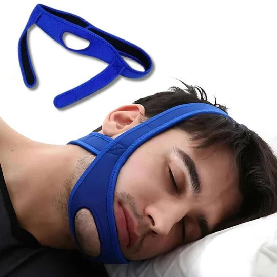 Adjustable Chin Strap for Sleep with Full Head Support and Jaw Positioning