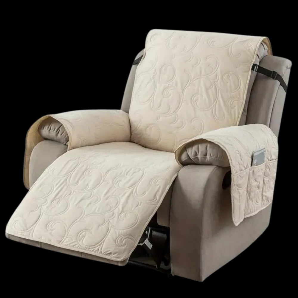 Recliner Slipcover with Waterproof Liquid Repelling Fabric and Machine Washable Design All Vera Mart