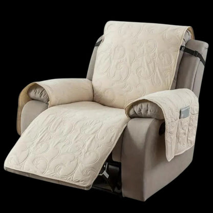 Recliner Slipcover with Waterproof Liquid Repelling Fabric and Machine Washable Design All Vera Mart
