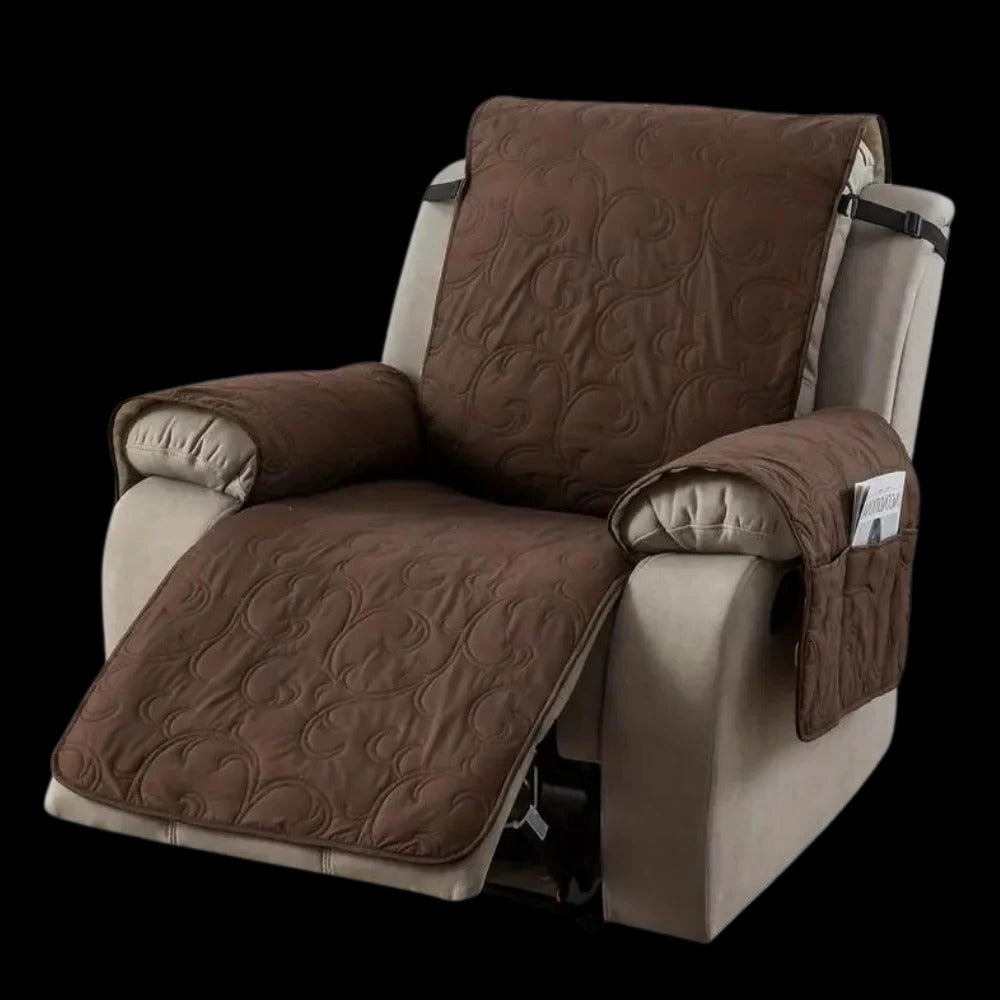 Recliner Slipcover with Waterproof Liquid Repelling Fabric and Machine Washable Design All Vera Mart