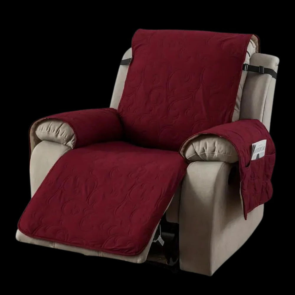 Recliner Slipcover with Waterproof Liquid Repelling Fabric and Machine Washable Design All Vera Mart