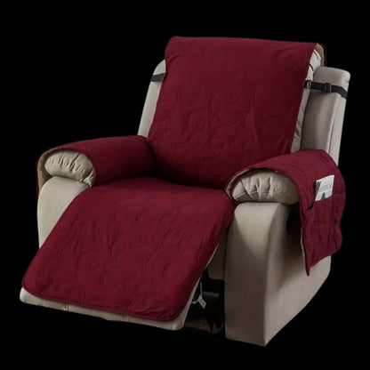 Recliner Slipcover with Waterproof Liquid Repelling Fabric and Machine Washable Design All Vera Mart