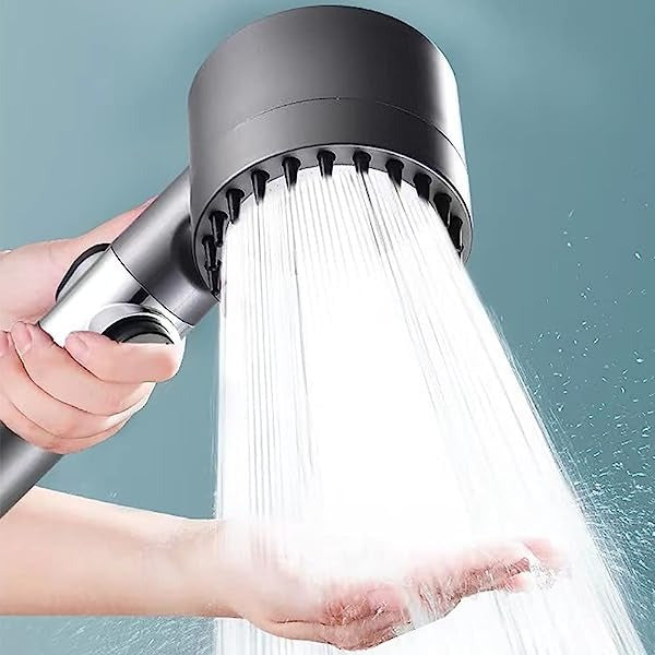 Laser Cut Showerhead with 9-Layer Filtration and Push Button Control