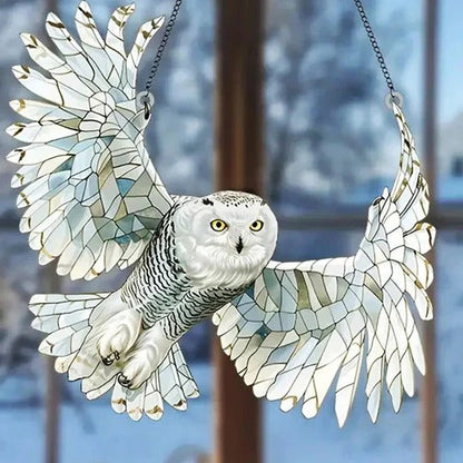 Multicolor Hummingbird Suncatcher with Hanging Chain, 8 Inch Reflective Window Decor