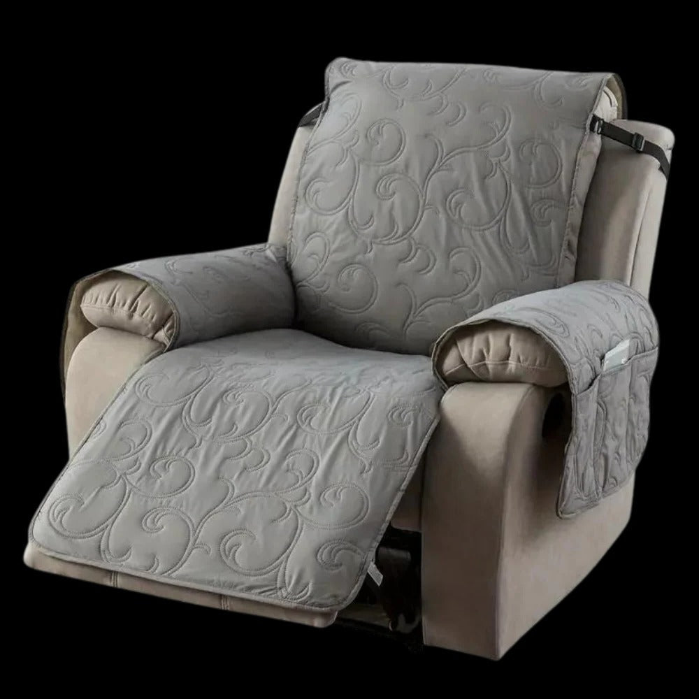Recliner Slipcover with Waterproof Liquid Repelling Fabric and Machine Washable Design All Vera Mart