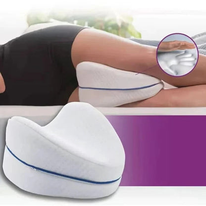 Leg Contour Pillowcase Set with Zipper Closure, Machine Washable, 2-Pack White