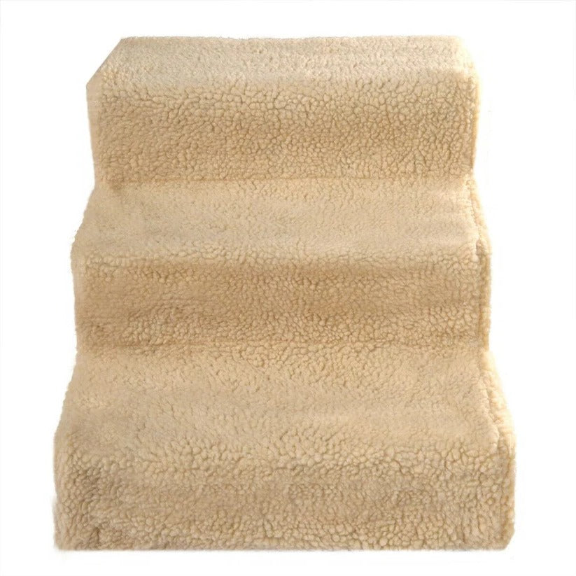 Dog Steps with Machine Washable Fleece Cover and Textured Grip Surface