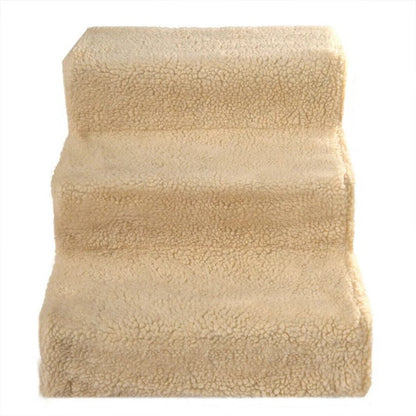 Dog Steps with Machine Washable Fleece Cover and Textured Grip Surface