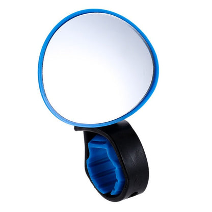 Handlebar Mirror with 360 Degree Rotation and Shatterproof Glass, Adjustable Strap Mount