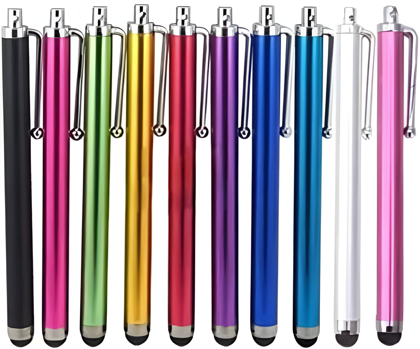 Touch Screen Stylus Set with Rubber Tips for Precise Icon Selection, 10 Pack