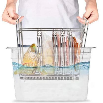 Sous Vide Container with Fitted Lid and Measurement Scale, 203 Fluid Ounces
