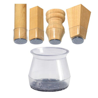 Furniture Leg Floor Protectors with Noise Reduction and Multi-Surface Protection, 8 Pack