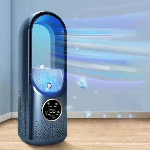 Desk Air Cooler with Blade-Free Airflow and Multiple Speed Settings, 2.9 lbs