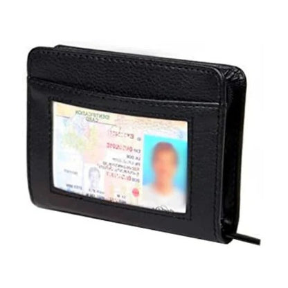 36-Card Zip Wallet with Full Perimeter Closure and Blocking Protection
