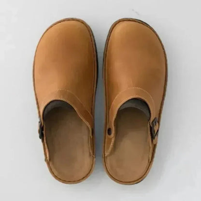 Men's Orthopedic Slippers with Removable Insoles and Rocker Sole