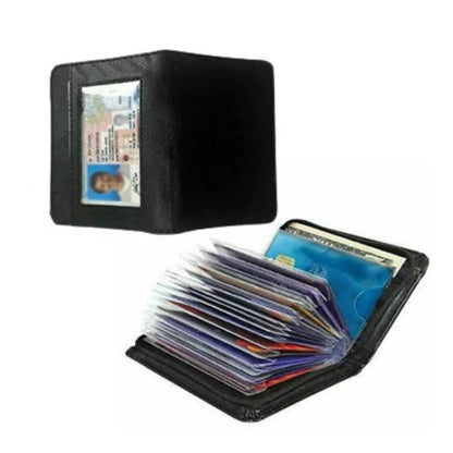 36-Card Zip Wallet with Full Perimeter Closure and Blocking Protection