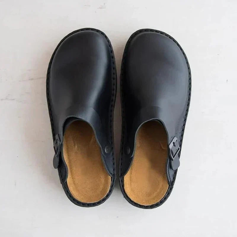 Men's Orthopedic Slippers with Removable Insoles and Rocker Sole
