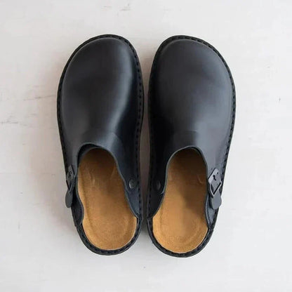 Men's Orthopedic Slippers with Removable Insoles and Rocker Sole