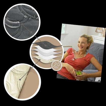 Recliner Slipcover with Waterproof Liquid Repelling Fabric and Machine Washable Design All Vera Mart