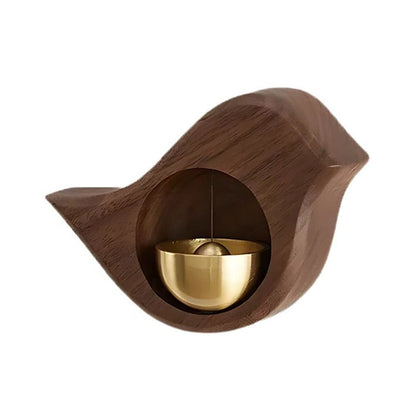 Wooden Door Chime with Magnetic Mount and Adhesive Backing