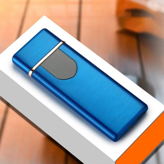 Electric Spark Lighter with Rechargeable Battery and Button Activation for Camping
