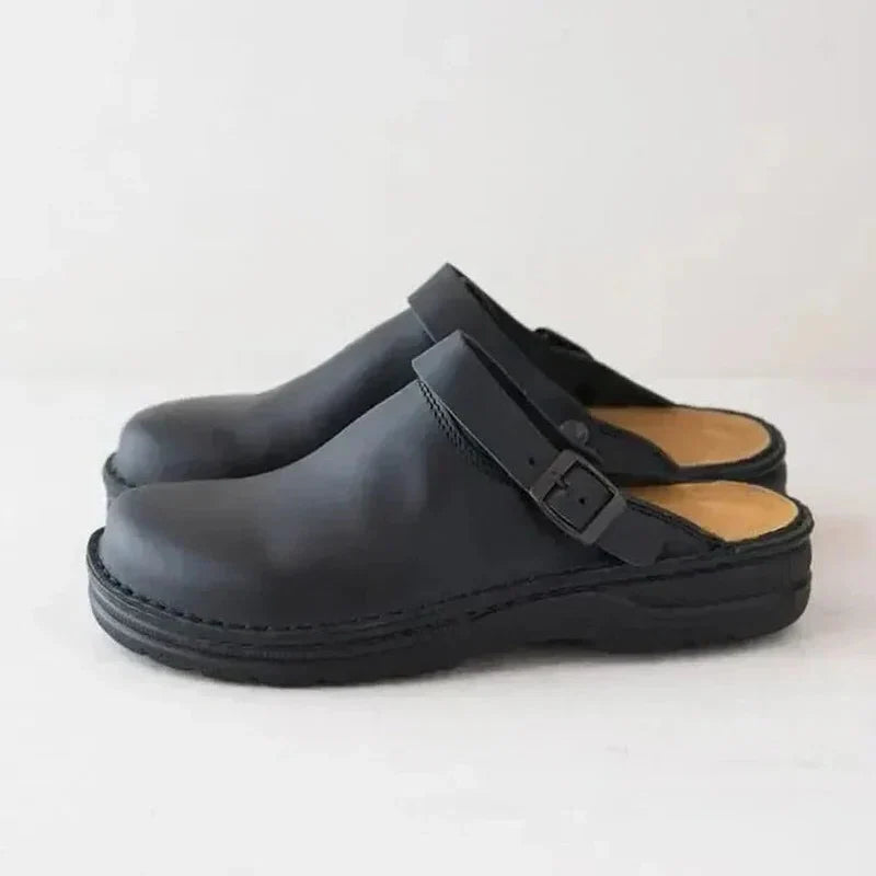 Men's Orthopedic Slippers with Removable Insoles and Rocker Sole