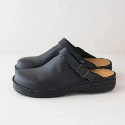 Men's Orthopedic Slippers with Removable Insoles and Rocker Sole