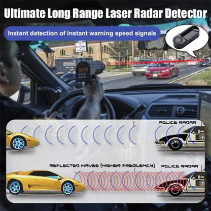 Laser Radar Detector with Solar Charging and Visual Alert for Vehicles and Bikes