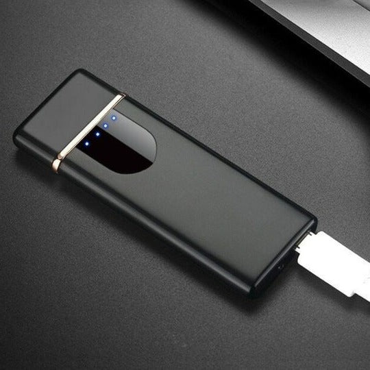 Electric Spark Lighter with Rechargeable Battery and Button Activation for Camping