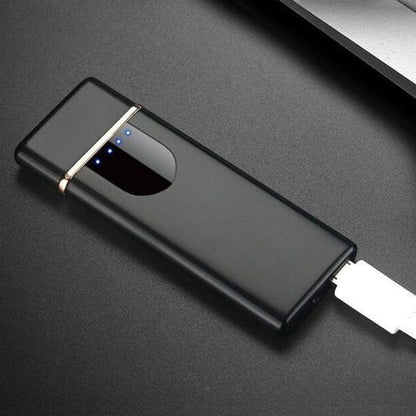 Electric Spark Lighter with Rechargeable Battery and Button Activation for Camping