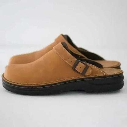 Men's Orthopedic Slippers with Removable Insoles and Rocker Sole