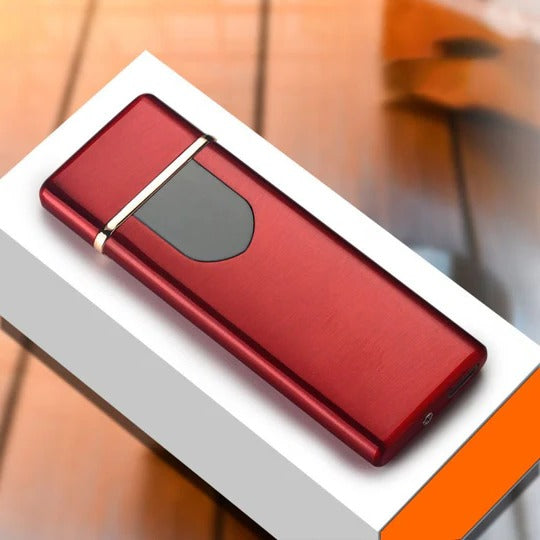 Electric Spark Lighter with Rechargeable Battery and Button Activation for Camping