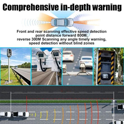 Laser Radar Detector with Solar Charging and Visual Alert for Vehicles and Bikes