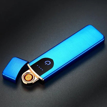 Electric Spark Lighter with Rechargeable Battery and Button Activation for Camping