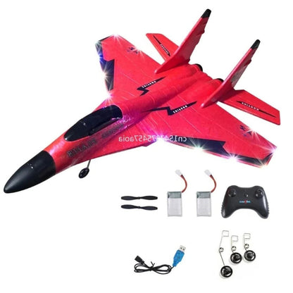 Remote Control Airplane with Shatter Resistant Body and Aerodynamic Design