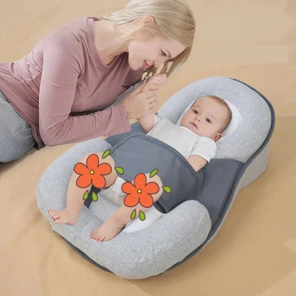 Wedge Pillow with 15 Degree Incline and Contoured Support for Newborns to 12 Months