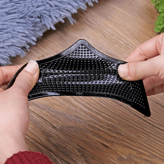 Adhesive Rug Gripper Pads with Reusable Design for Hardwood, Tile and Laminate Floors