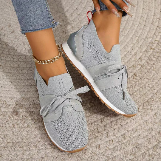 Orthopedic Mesh Sneakers with Arch Support and Non-Slip Outsole