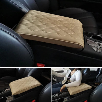 Car Center Console Armrest Cushion with Memory Foam and Spill Resistant Microfiber